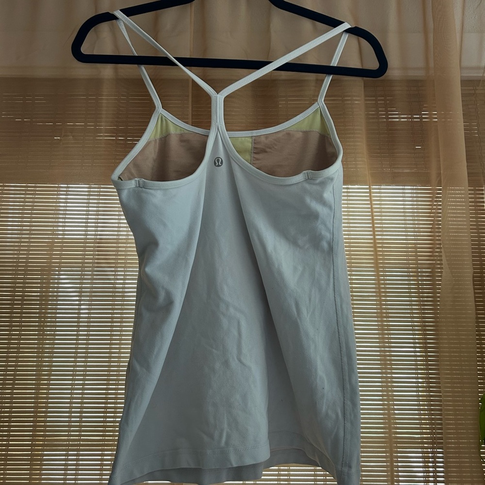 Lululemon Athletica White Tank Top
